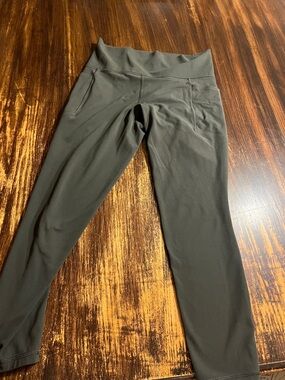 Athleta Olive Green High-Rise Leggings